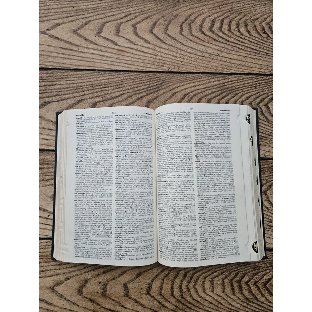 Vintage Concise Oxford Dictionary 6th Edition 1976 Thumb Index Hardcover